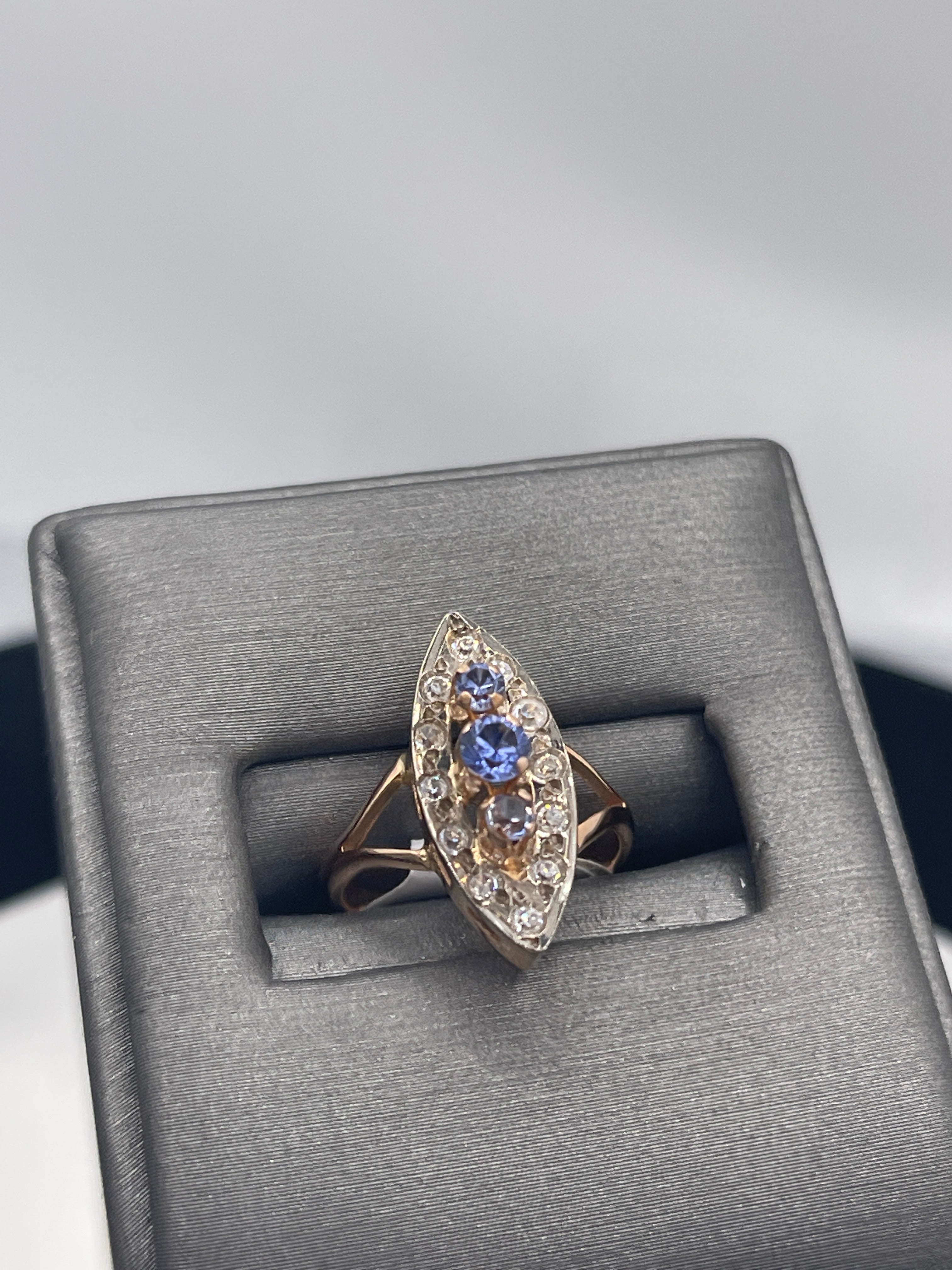 Royal Designer Cz, Rose Gold Ring -