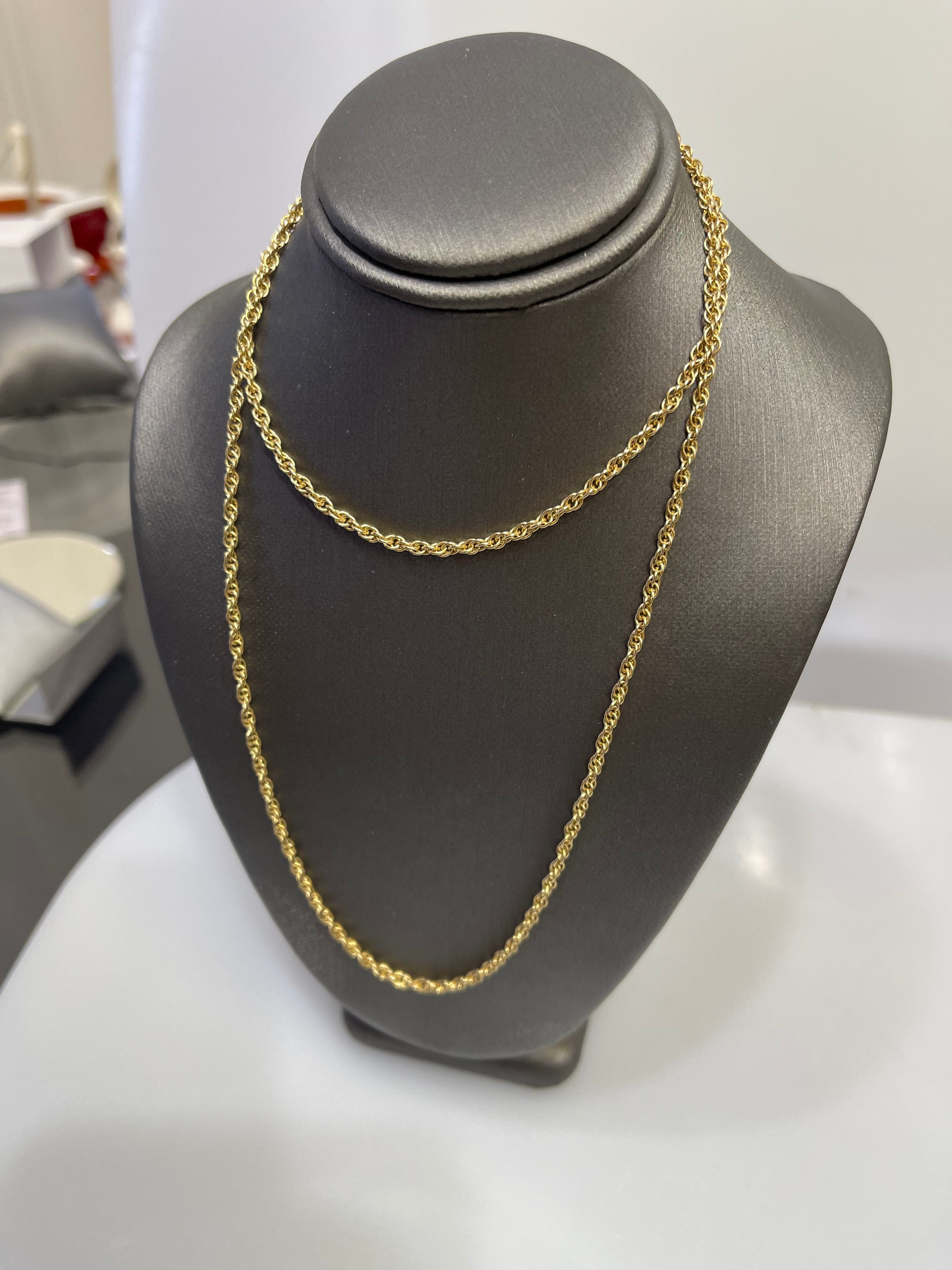 M Men Style 5mm 14K YELLOW GOLD Rope Design Necklaces (22 Inch Long) Gold-plated  Plated Stainless Steel Chain Price in India - Buy M Men Style 5mm 14K  YELLOW GOLD Rope Design